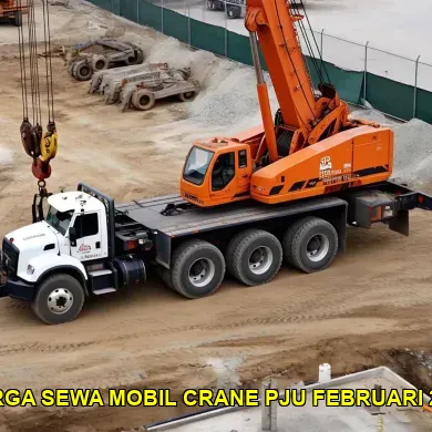 harga sewa mobil crane pju februari 2025